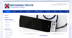 Desktop Screenshot of mechanikadc.cz